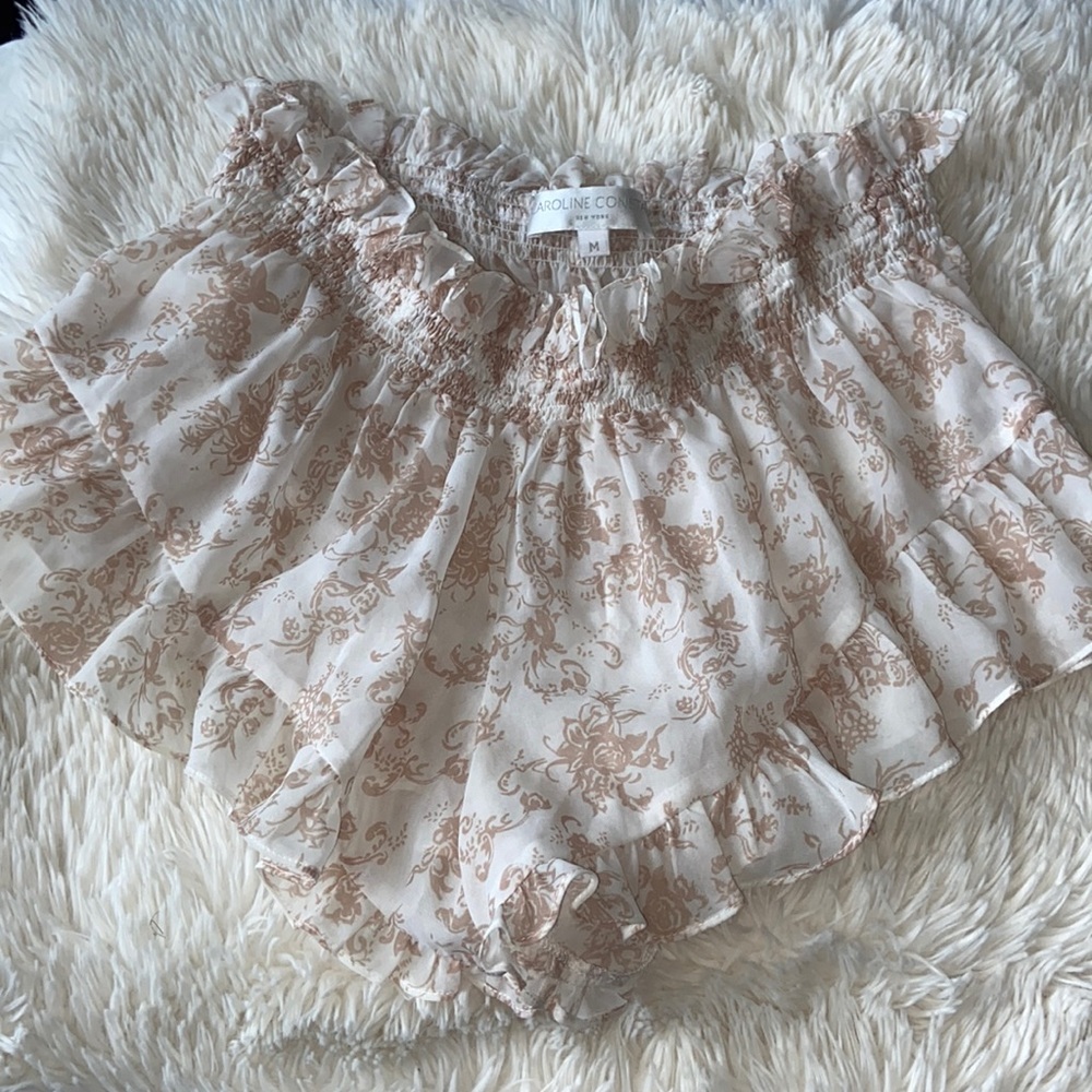 Caroline Constas mini sheer shorts